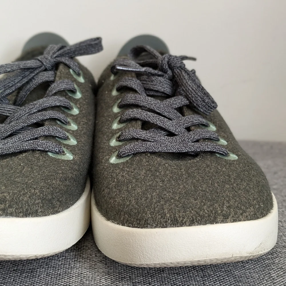 AllBirds Gray White Piper Merino Wool Women's Size 11 Sneakers Shoes - Picture 4 of 16